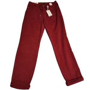 Judy Blue High Waist Scarlet Red Jeans Women's Size 7/28 Drawstring Jogger Pants